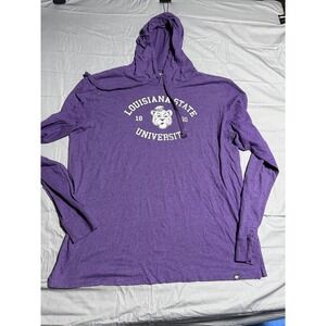 '47 Brand LSU Hoodie Mens XXL Purple Good Louisiana State University Tee